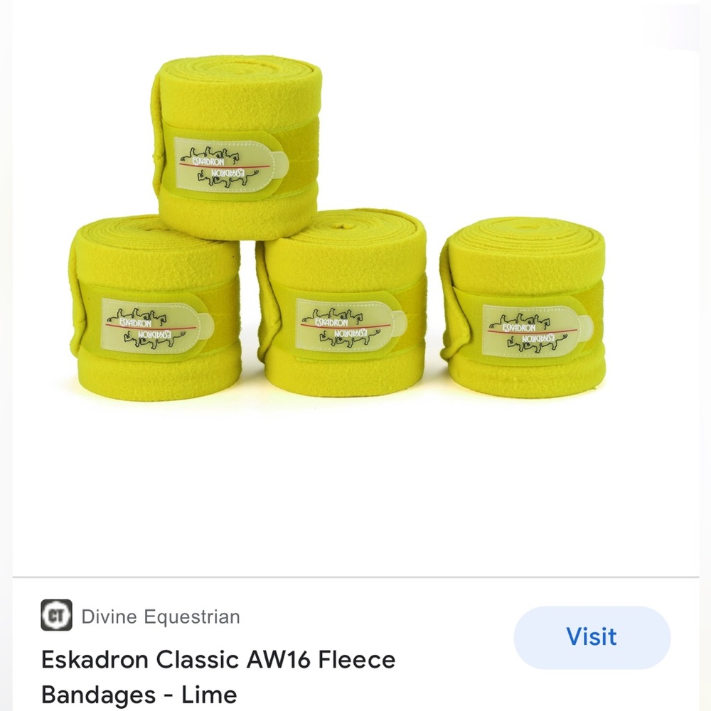 Eskadron Lime Polo Wrap Bandages